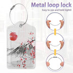 2Pcs Luggage Tag for Suitcase Japanese Cherry Blossom Cute Suitcase Tag - Image 4