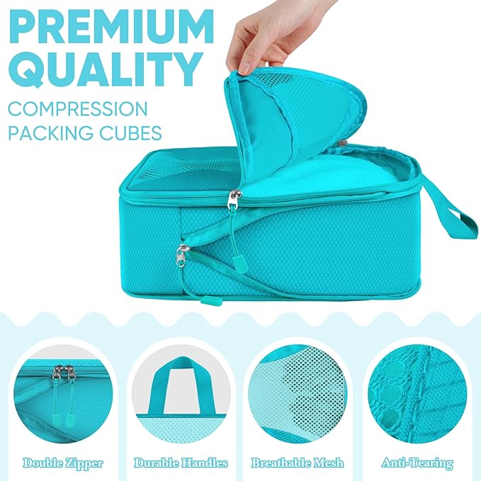 8 Set Compression Packing Cubes - Image 5