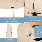 Sun Hat for Men Women with Neck Flap, UPF 50+ UV Protective Hiking Fishing Hats - Image 3