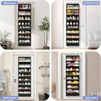 FENTEC 1 Pack 8 Shelves Over The Door Shoe Organizer, Shoe Rack - Image 7