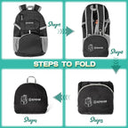 ZOMAKE Lightweight Packable Backpack 35L, Light Foldable Backpacks Water - Image 4