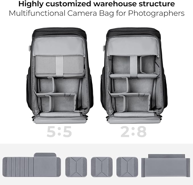 K&F CONCEPT Camera bags Waterproof 25L Large Capacity Camera Case - Image 2