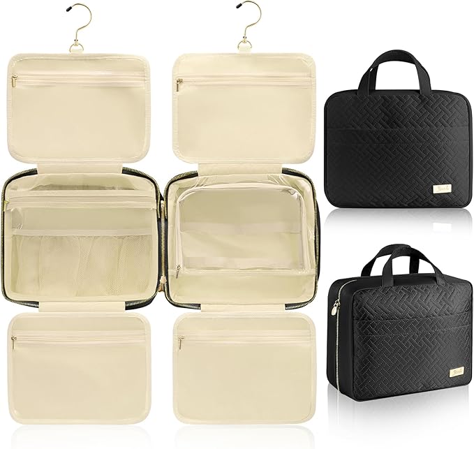 Hanging Travel Toiletry Bag for Women Detachable Toiletry Bag by JIECH