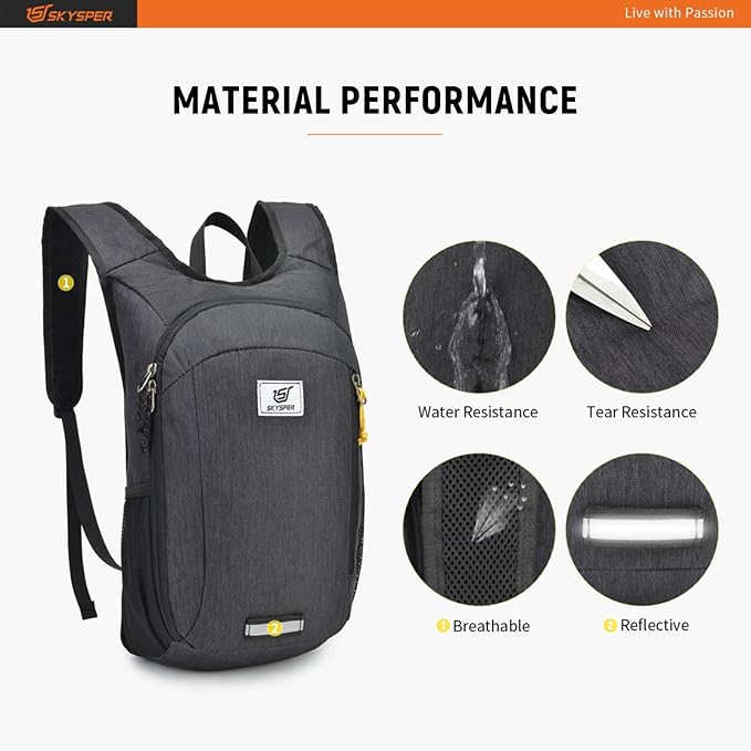 SKYSPER Small Daypack 10L/15L/20L Hiking Backpack Packable Lightweight Travel - Image 4
