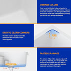 Dcolora 18 Inch Undermount Small Bar Sink Single Bowl Kitchen Sink White - Image 5