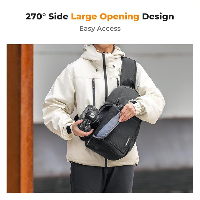 K&F CONCEPT Camera Sling Bag Crossbody Bag Camera Shoulder Backpack - Image 2
