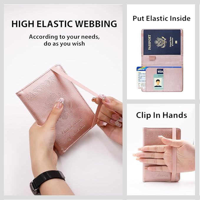 Melsbrinna Premium Leather Passport Holder Covers Case, Waterproof Rfid - Image 2