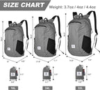 4Monster Hiking Daypack, Water Resistant Lightweight Packable Backpack - Image 3