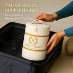 Royal Therapy Travel Memory Foam Pillow, Neck Pillow Bamboo Adjustable Side - Image 3
