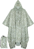 PTEROMY Hooded Rain Poncho for Adult by PTEROMY
