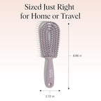 Kitsch Hair Brush Detangler – Flexi Flow Hair Brush for Women, Men & Kids | Detangling Brushes for Curly Hair with Bendable Frame, Bounce Curl Defining Brush for Wet or Dry Strands - Soft Violet