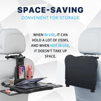 Car Back Seat Tray Table, Stable Foldable Auto Backseat Food Trays Desk - Image 7