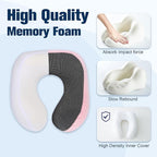 Neck Pillow for Traveling, Travel Pillows for Airplanes, 100% Pure Memory Foam - Image 5