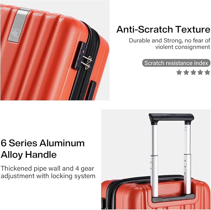 Hanke 20 Inch Expandable Carry on Luggage 22x14x9 Airline Approved Lightweight - Image 6
