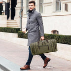 Felipe Varela Green 40L Canvas Duffel Bag - Image 7