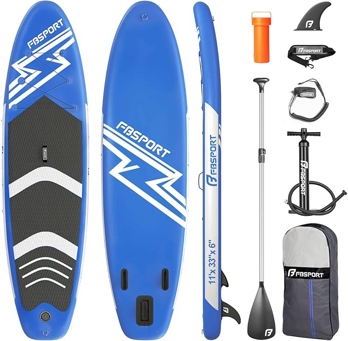 FBSPORT 11' Premium Stand Up Paddle Board, Yoga Board by FBSPORT
