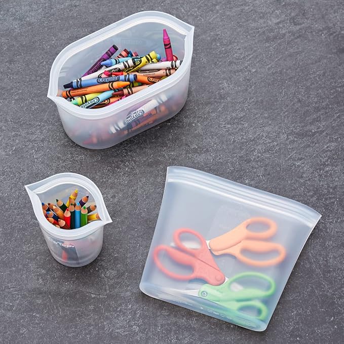 Zip Top Reusable Food Storage Bags | Sandwich Bag | Silicone Meal Prep - Image 7