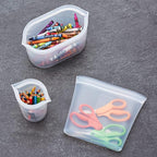 Zip Top Reusable Food Storage Bags | Sandwich Bag | Silicone Meal Prep - Image 7