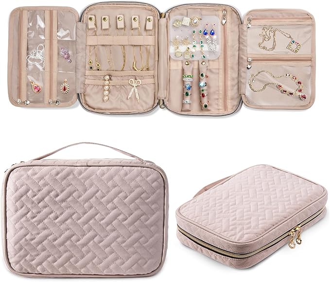 SFYBYHEART Travel Jewelry Organizer Case, Jewelry Travel Bags by SFYBYHEART