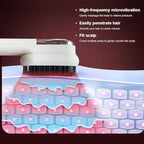Cordless Hair Straightener Brush Minor Hair Straightening Brush Portable Travel Tool LCD Display Rechargeable Lightweight Anti-Scald Heated Styling Appliances for Effortless Sleek Hair (White)