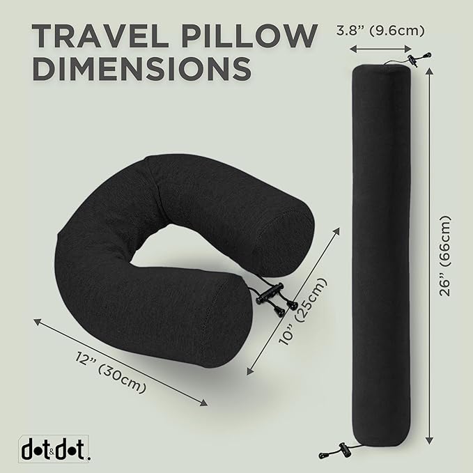 Dot&Dot Twist Memory Foam Travel Pillow - Image 2