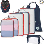 Cipway Compression Packing Cubes Mesh, Lightweight Luggage Organizer Bags by Cipway