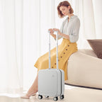 mixi Underseat Carry on Luggage 16 Inch Hardshell PC Suitcase - Image 2