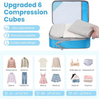 8 Set/6 Set/4 Set Compression Packing Cubes - Image 2