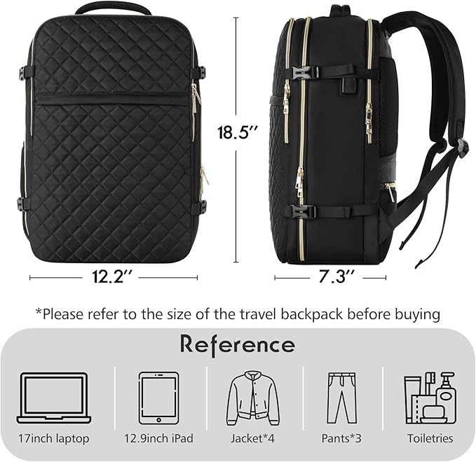 MOMUVO Travel Backpack for Women, Carry On Backpack Airline Approved - Image 5