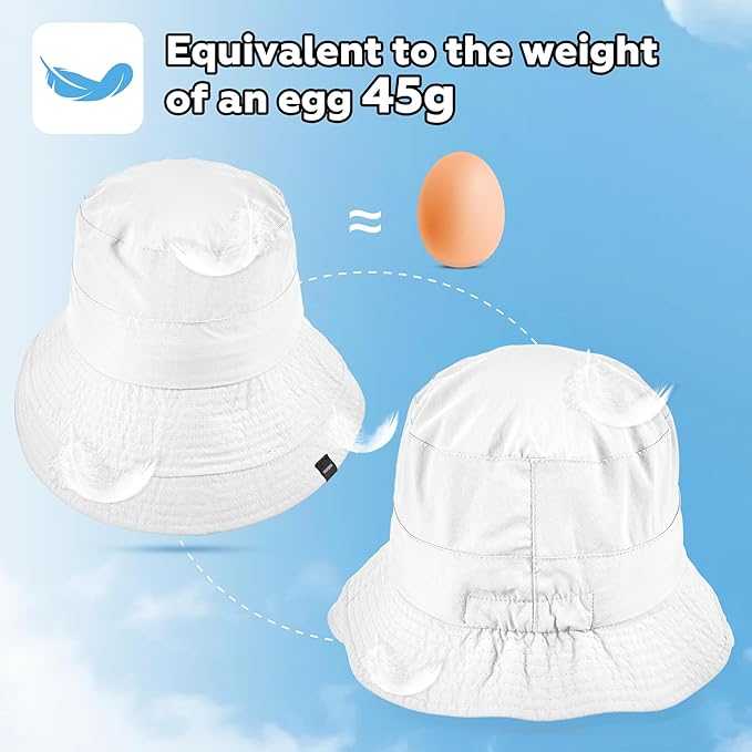 Sukeen Lightweight Bucket Hat for Women Quick-Dry Hiking Hat Packable Foldable - Image 3