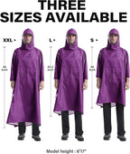 iCreek Hooded Rain Poncho with Pocket Waterproof Lightweight Unisex Raincoat - Image 6