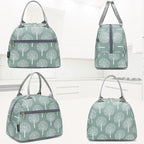 FlowFly Lunch Bag for Women Insulated Lunch Box Corduroy Lunch Tote Cooler for - Image 4