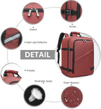 Kono Carry on Backpack, Waterproof Lightweight Daypack - Image 5
