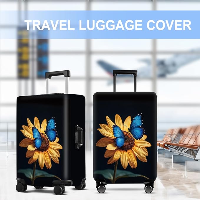 Luggage Cover Washable Suitcase Protector Anti-scratch Suitcase cover Fits - Image 5