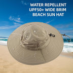 Home Prefer UPF50+ Mens Sun Hat Wide Brim Fishing Hat Foldable Large Brim UV - Image 3