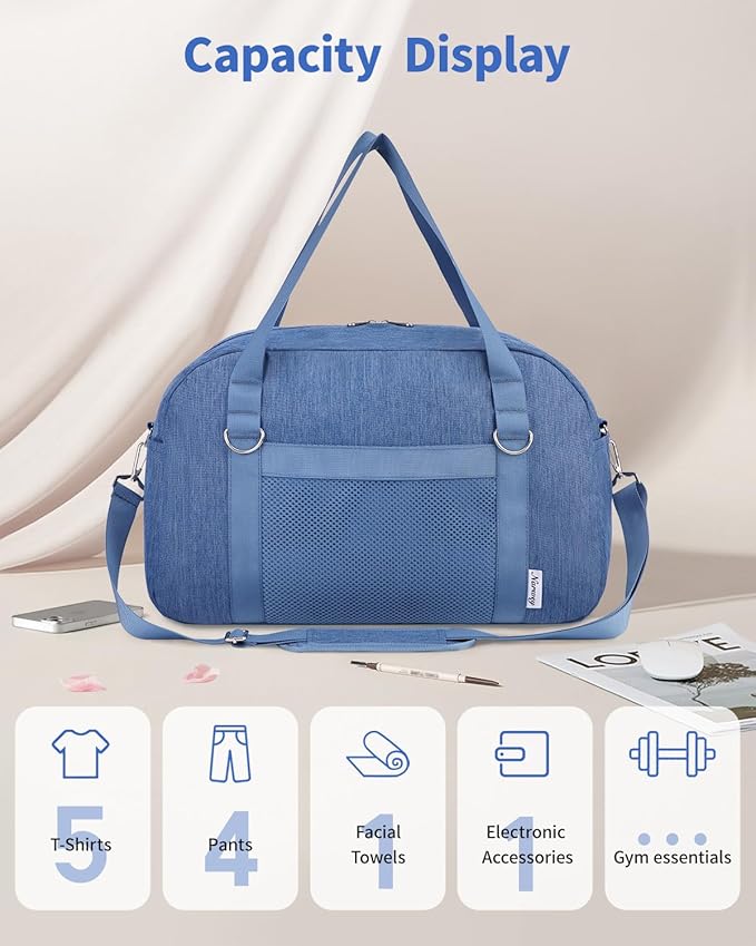 Narwey For Spirit Airlines Personal Item Bag 18x14x8, Small Duffle Bag for - Image 6