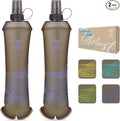 UTOBEST 500ml Soft Flask, 2 Pack Flexible TPU Hydration Water Bottle, by UTOBEST