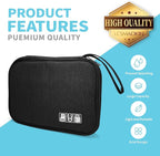 Electronics Organizer Travel Case, Electronic Accessories Storage Bag, Portable - Image 3