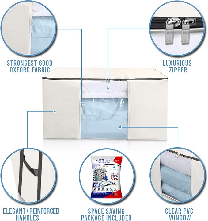 Cube Vacuum Storage Bags, Space Saver Bags, Decorative Totes - Image 4