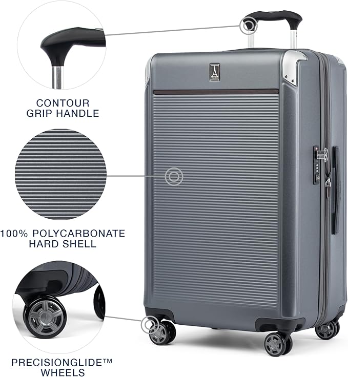 Travelpro Platinum Elite Hardside Expandable Checked Luggage, 8 Wheel Spinner - Image 3