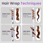 1.25 Inch Ceramic Curling Iron - Long Barrel Fast Heating Curling Wand, Dual Voltage 110-240V Travel,5 Adjustable Heat Settings & Automatic Shut-Off, Professional Hair Curler for Long-Lasting Curls