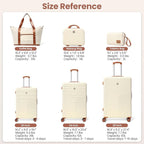 Hoteel 6 Piece Luggage Set Carry on ABS+PC Hard Shell Suitcase - Image 3