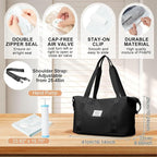 Travel Duffel Bag, Sports Tote Gym Bag, Shoulder Weekender Overnight Bag - Image 2