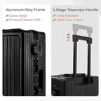 24 Inch Check-In Luggage Aluminum Frame Zipperless Luggage, Hard Shell Suitcase - Image 8