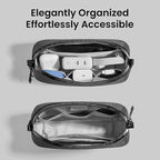 tomtoc Electronics Organizer Travel Case Performance, Water Resistant Bag Cable - Image 5