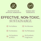 Non Toxic Vegan Shampoo with Organic Ingredients, Apple Cider Vinegar & Tea - Image 5