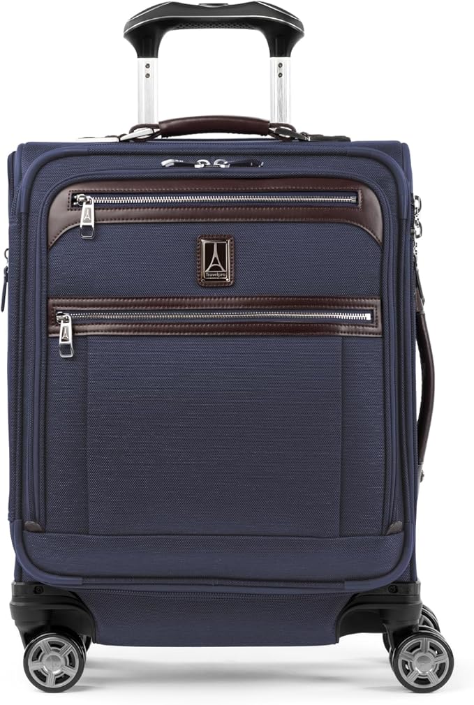 Travelpro Platinum Elite Softside Expandable Carry on Luggage, 8 Wheel Spinner by Travelpro