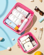 2 Pack Clear Toiletry Bag, Portable Travel Makeup Pouch - Image 3