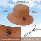 Durio Waterproof Bucket Hats for Woman UPF 50+ Sun Hat UV Protection Packable - Image 3