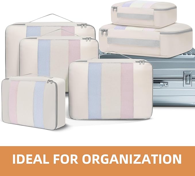 BAGAIL 6 Set/8 Set/10 Set Packing Cubes Various Sizes Packing Organizer - Image 6